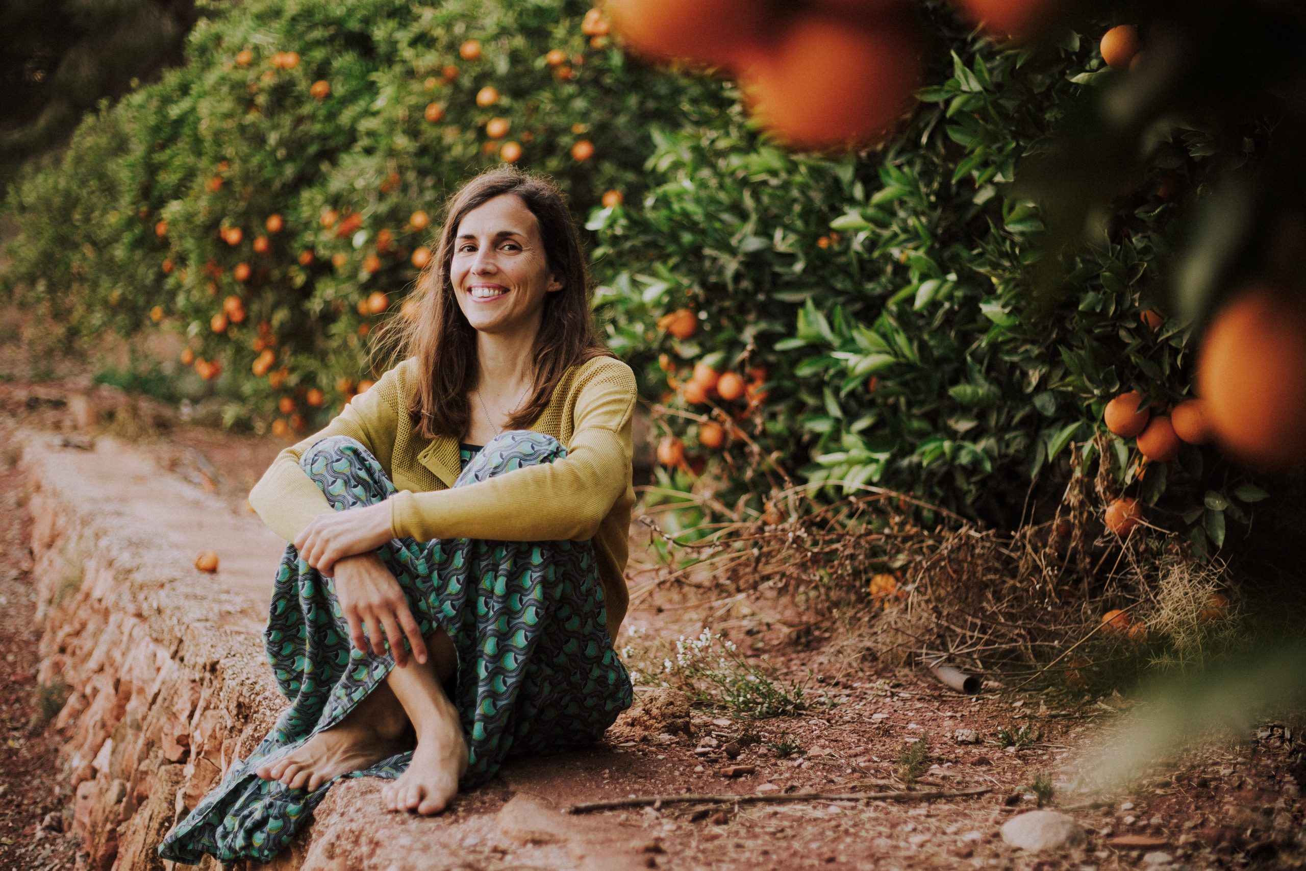 Carolina during an outdoor Qi Gong session